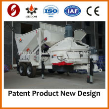 MB1200 Small Mobile Concrete Batching Plants with wheel,10-16m3/h, like Fibo